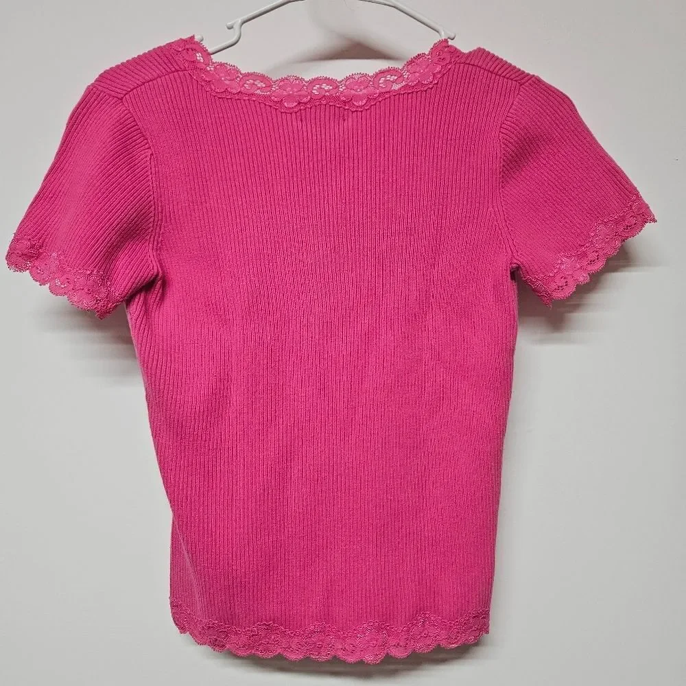 Y2k Rafaella Babydoll Tee Size Small 100% Cotton - Picture 4 of 4